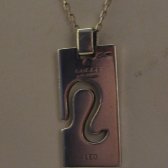 Gucci Bold Sterling 'leo' Zodiac Symbol Pendant - Picture 1 of 7